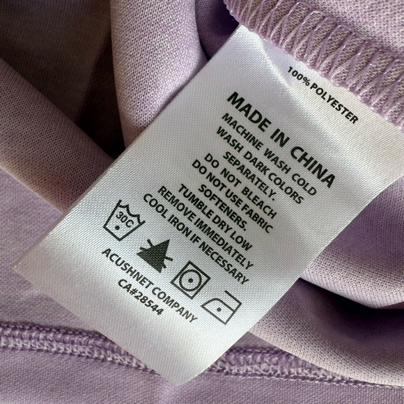 FootJoy Foot Joy FJ Heather Yoke 1/2 Zip Vest Large Lavender Mens Golf NEW 1018 - Picture 6 of 6